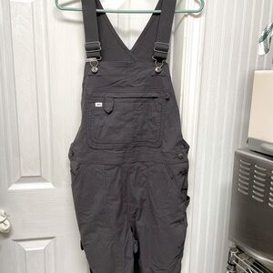 Duluth Trading Co. Heirloom Gardening Short Overalls~ Color Gray, Size M